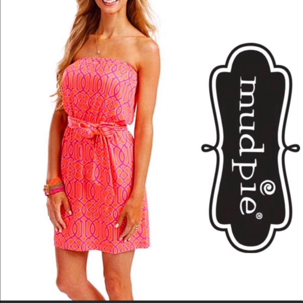 Mudpie Orange and Pink Coverup